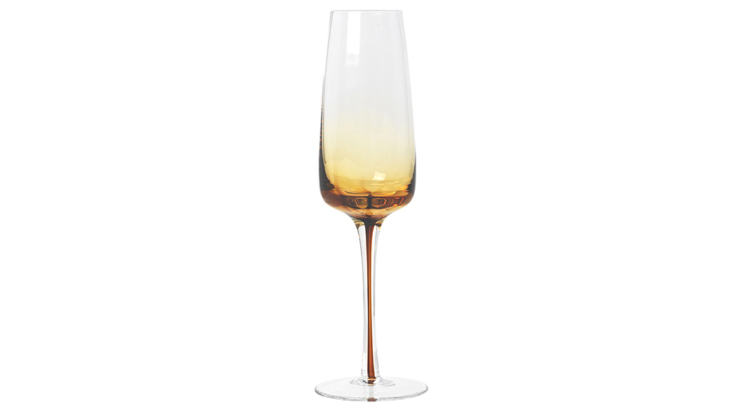 Broste Amber kampavínsglas 20cl Caramel Broste Amber kampavínsglas 20cl Caramel – mynd 1