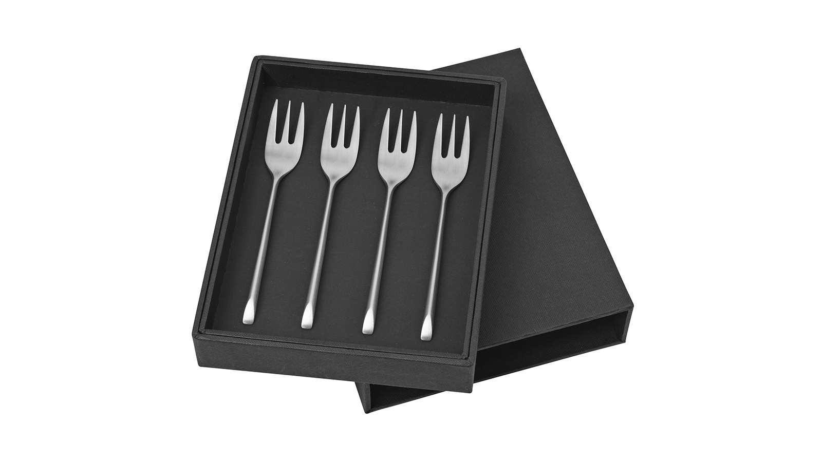 Broste kökugafflar Full satin Broste Sletten kökugafflar matt stál s/4 – mynd 1