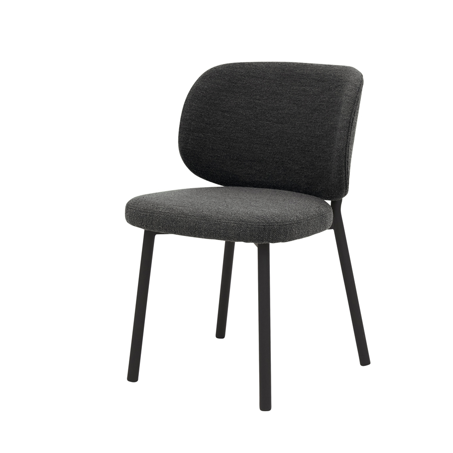 Swan borðstofustóll grár bouclé 47521003 Swan borðstofustóll Bouclé grár – mynd 1