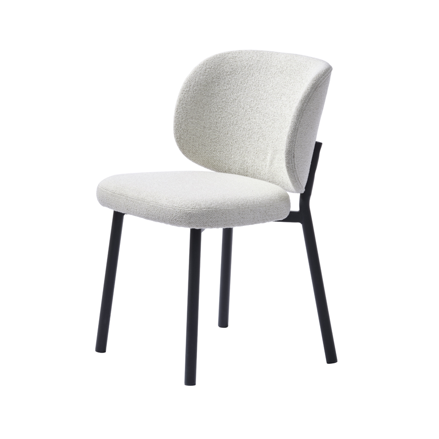 Swan borðstofustóll hvítur bouclé 47521000 Swan borðstofustóll Bouclé hvítur – mynd 1