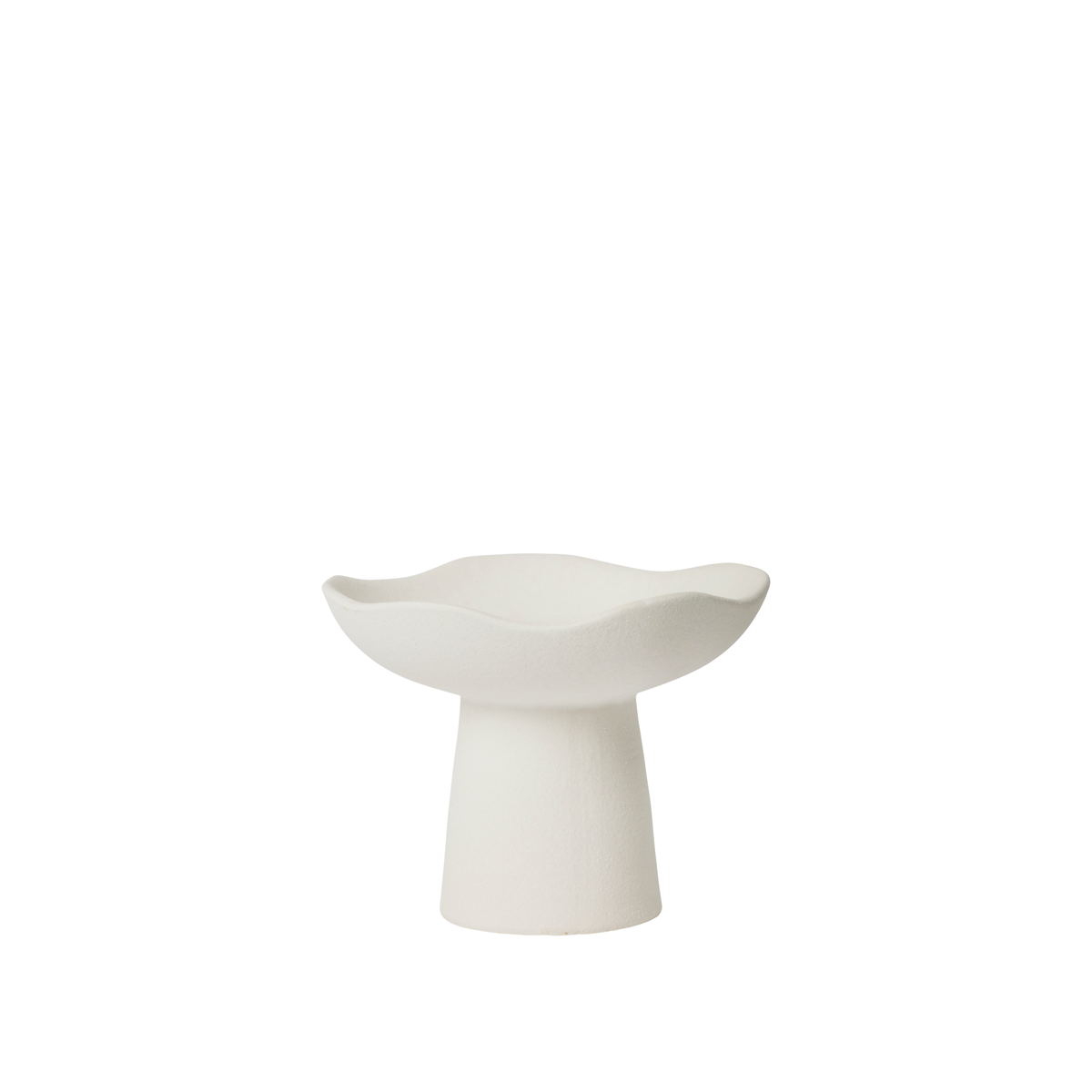 14463444 Broste Momo kertastjaki hvítur Ø15cm- Broste Momo kertastjaki hvítur Ø15cm – mynd 1
