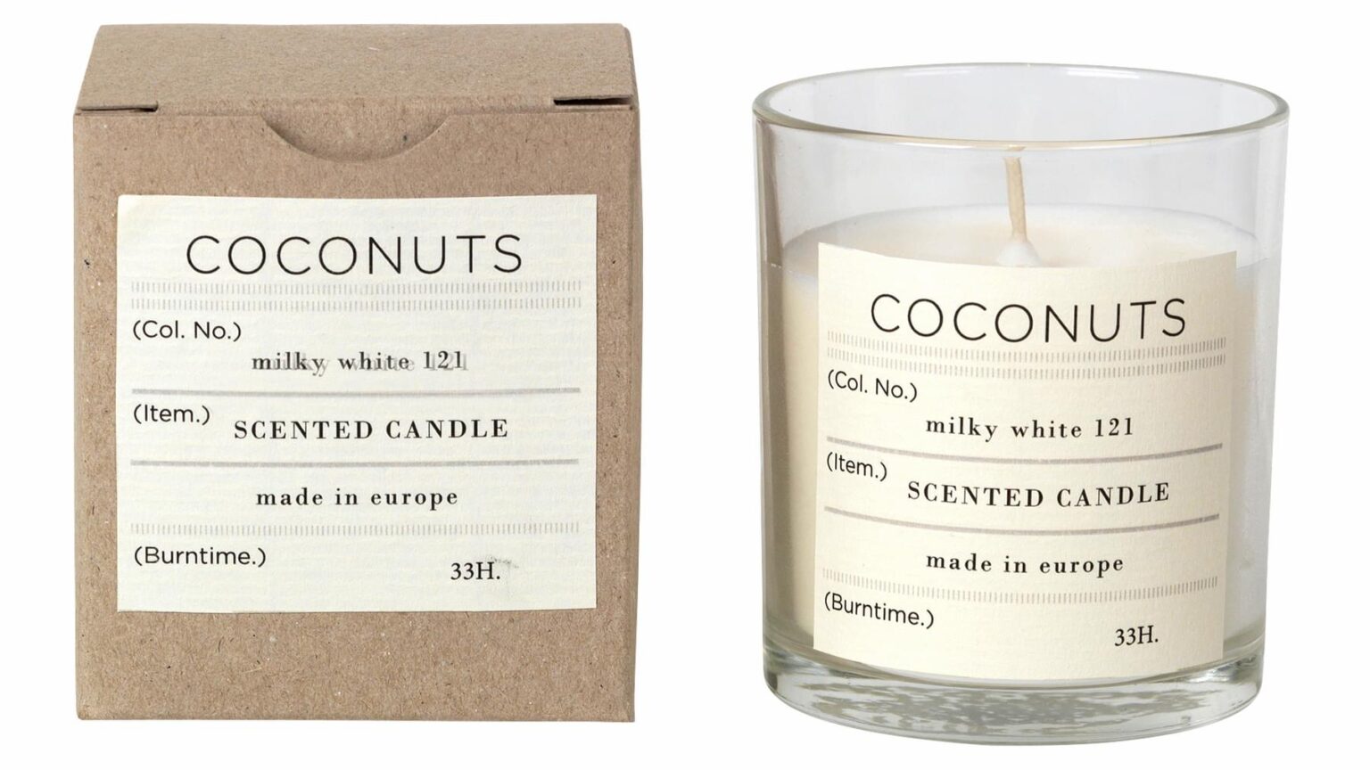 Broste Coconuts ilmkerti 45904114 Broste Coconut ilmkerti – mynd 1