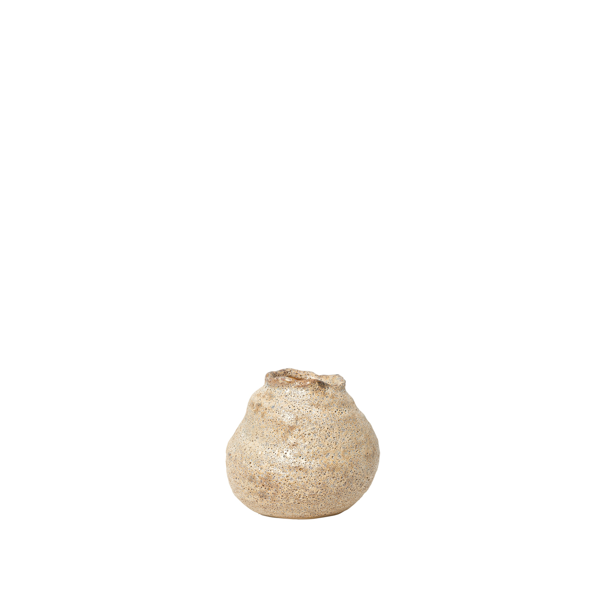 14447068 Broste Alma vasi 11x10 Sand – mynd 1