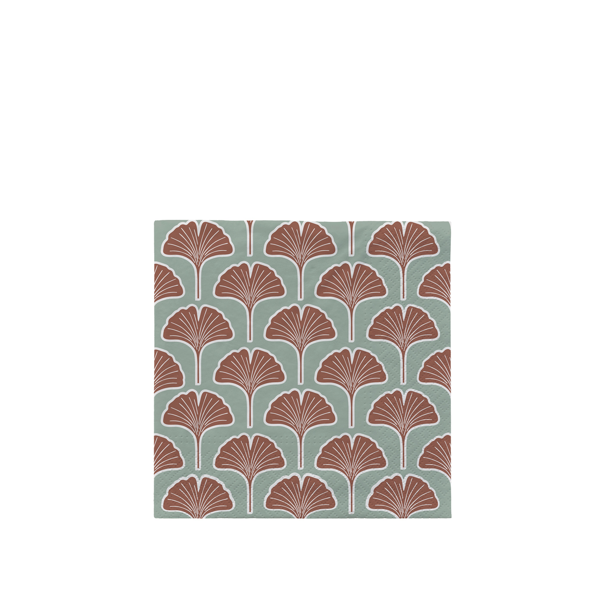 49361739 Broste Ginkgo Biloba servíettur Teal/Mocha – mynd 1