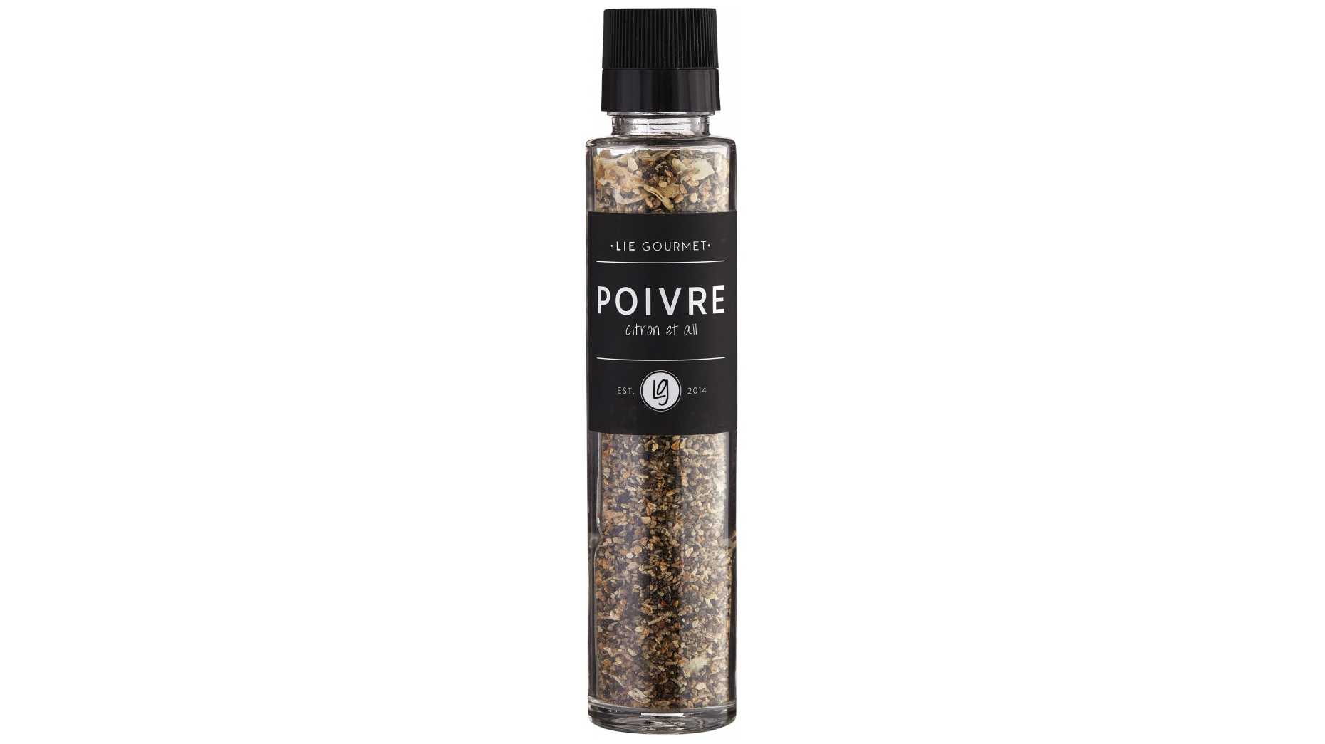 Lie Gourmet pipar m sítrónu og hvítlauk 115gr 174 Lie Gourmet pipar með sítrónu og hvítlauk 115g – mynd 1
