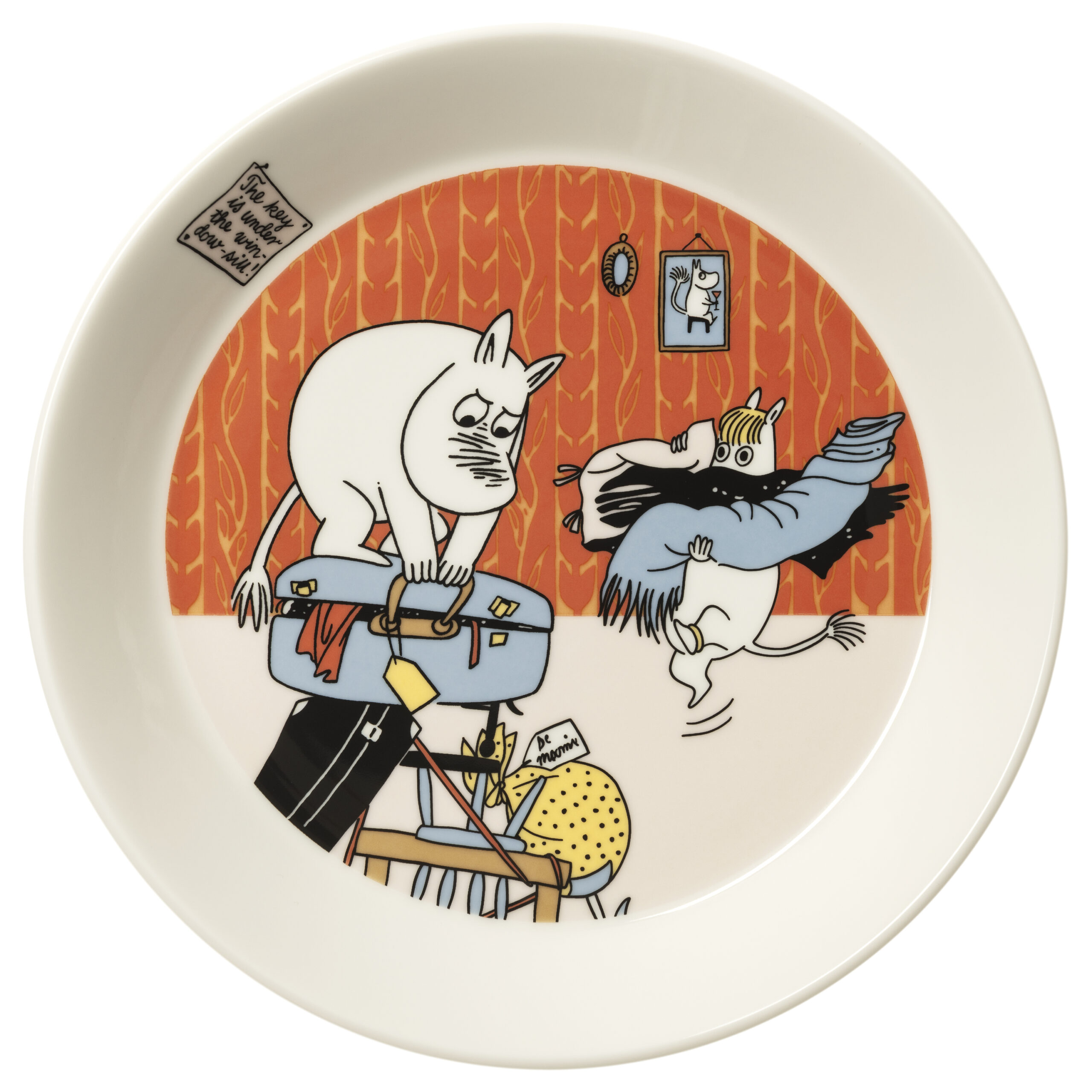 1083718_Moomin_plate_19cm_Holiday_rush Iittala Moomin diskur 19cm Holiday Rush – mynd 1