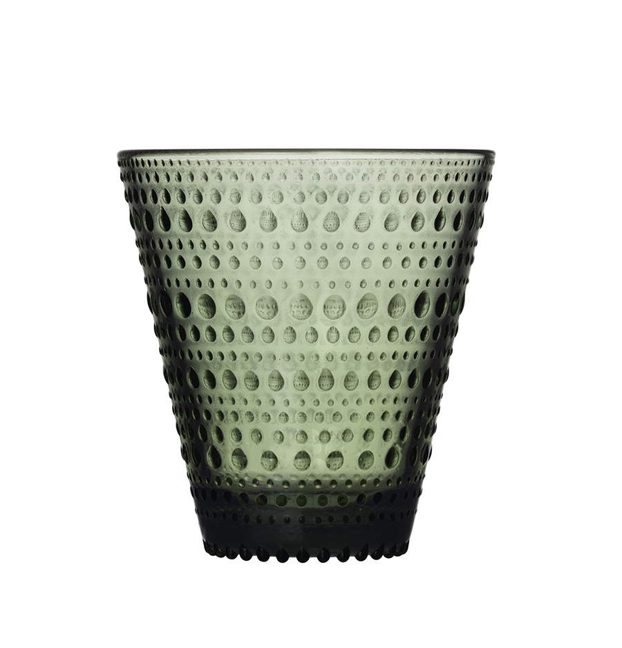 Iittala Kastehelmi glas 30cl 2stk pine green IIT1070591 Iittala Kastehelmi glas 30cl 2stk pine green – mynd 1