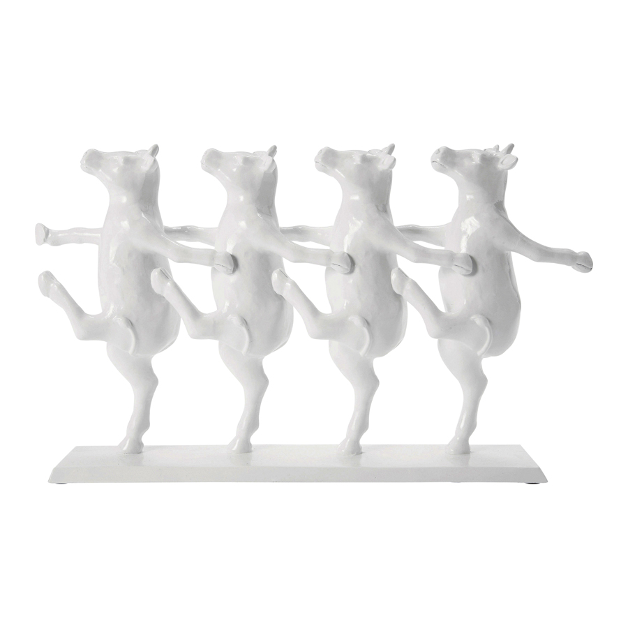 Kare Dancing cows stytta hvít 69748 Kare Dancing cows stytta hvít – mynd 1