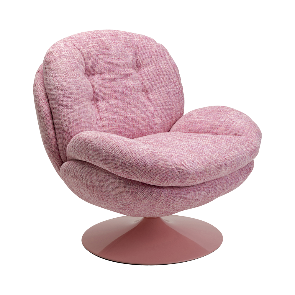 Kare hægindastóll msnúningsfæti cosy pink 70669 (1) Kare Cosy hægindastóll m/snúningsfæti pink – mynd 1